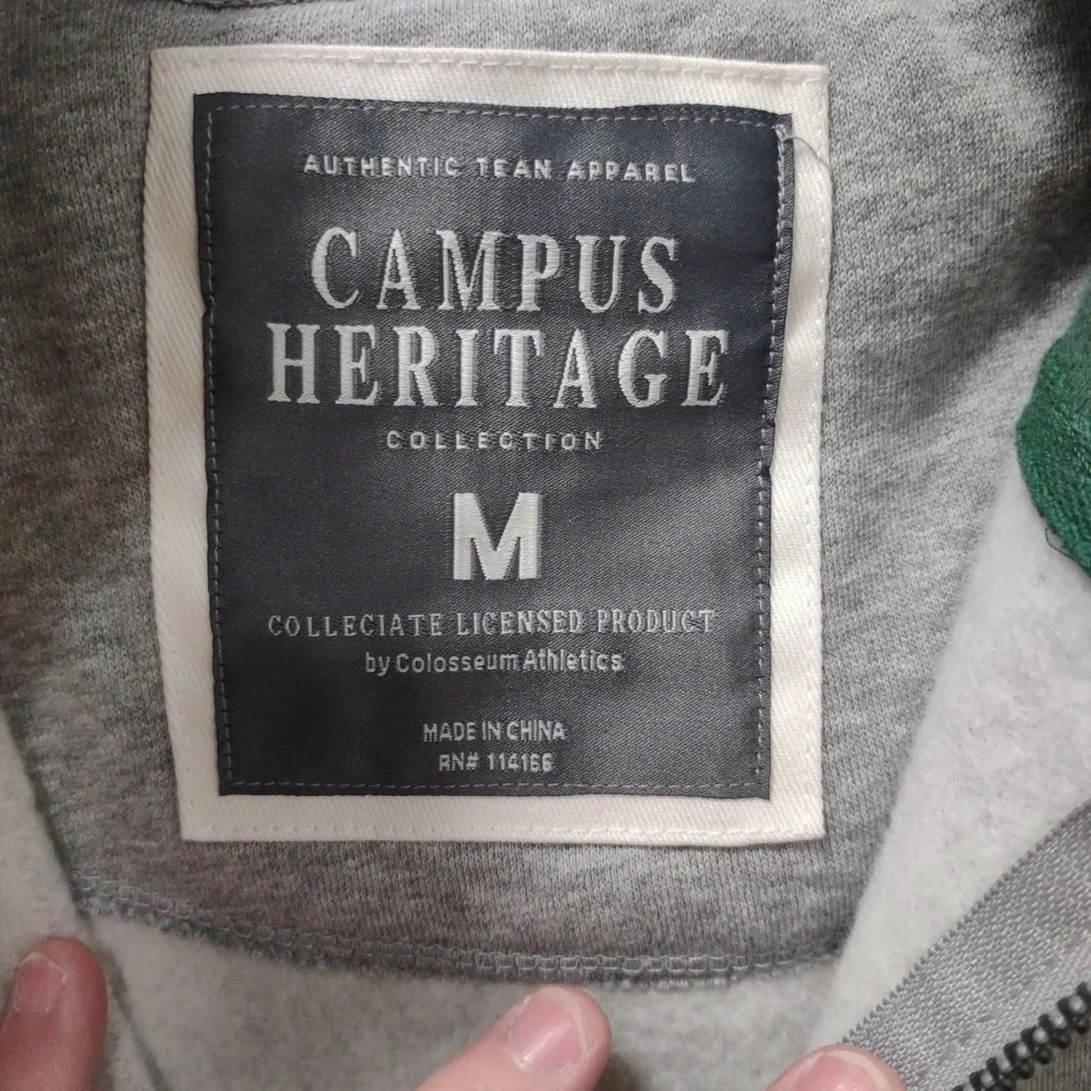 Colosseum Campus Heritage Full Zip MSU Spartans Sweatshirt Size‎ Men's Medium